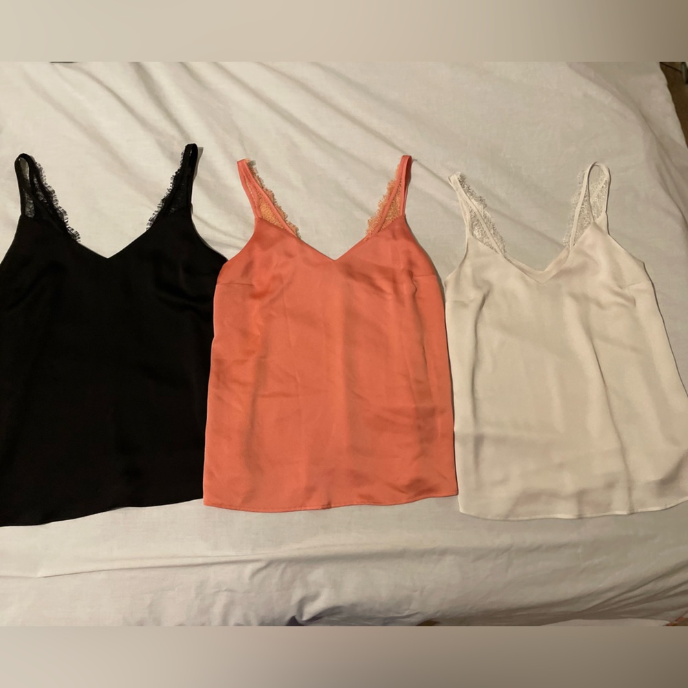 Express Camisoles in Black, White, and Coral